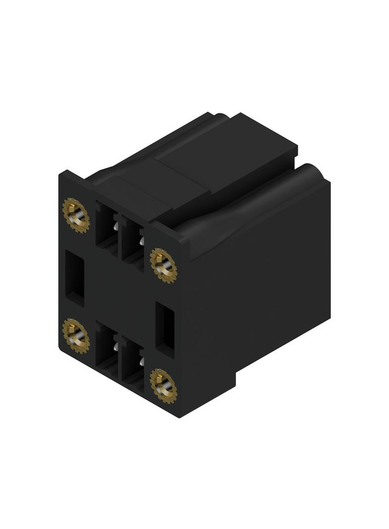 SCD-THR 3.81/04/90F 3.2SN BK BX Wtyki PCB (złącza płyty), 3.81 mm, Liczba biegunów: 4, kąt odejścia: 90° /50szt./ 1974180000 WEIDMÜLLER