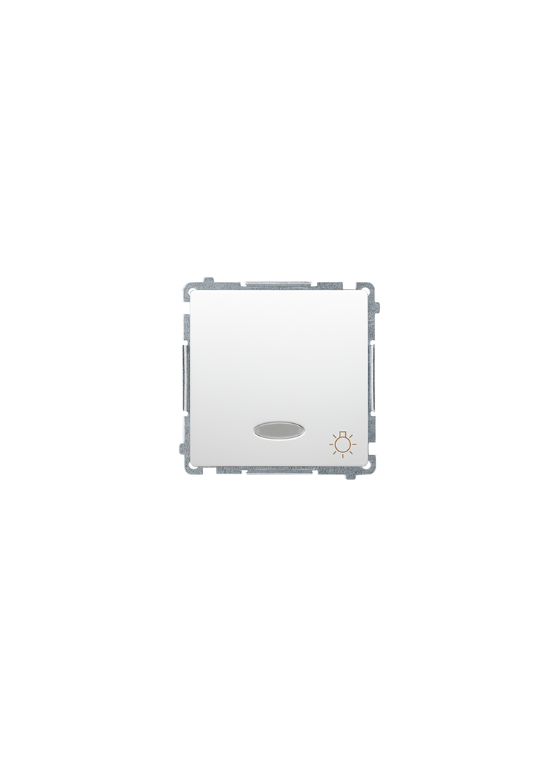 Simon Basic Przycisk światło z podświetleniem LED na 24V 10A 24V szybkozłączka biały BMS1L24V.01/11 KONTAKT