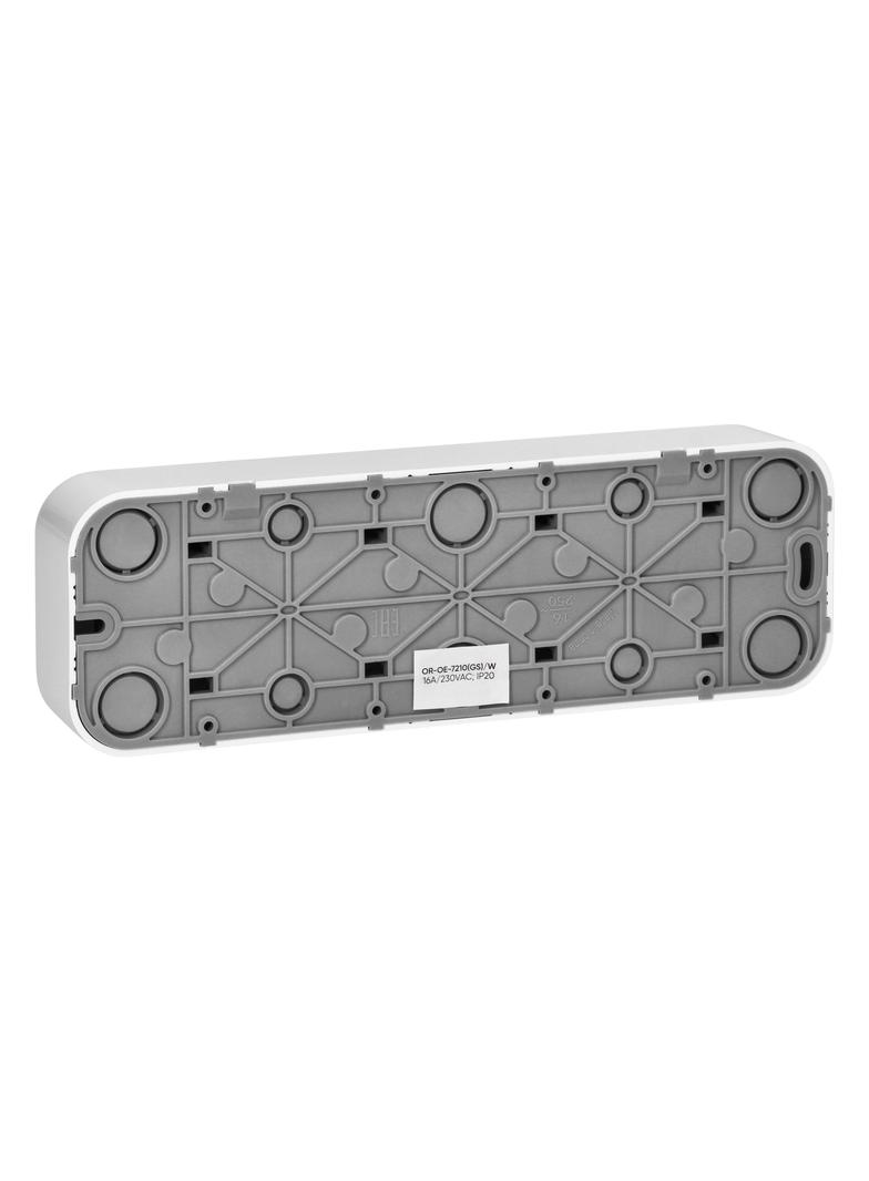 Gniazdo poczwórne natynkowy ToDo 2P+Z Schuko IP20, 16A, 230V AC, 16A, 230V AC, biały, 8 sztuk