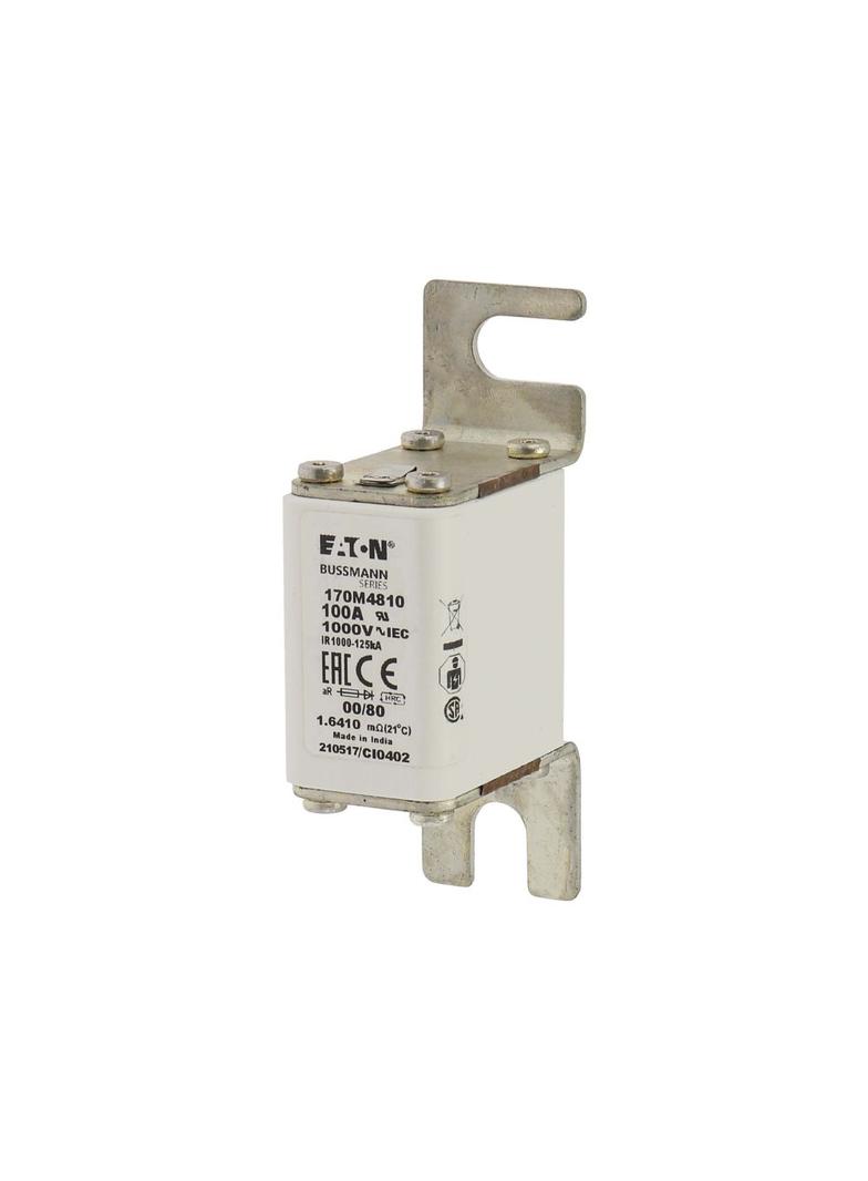 100A 1000V 00/80 aR INDICATOR FUSE Wkładka szybka 100A AC 1000V rozmiar 00 30x47x98 mm aR D 170M4810