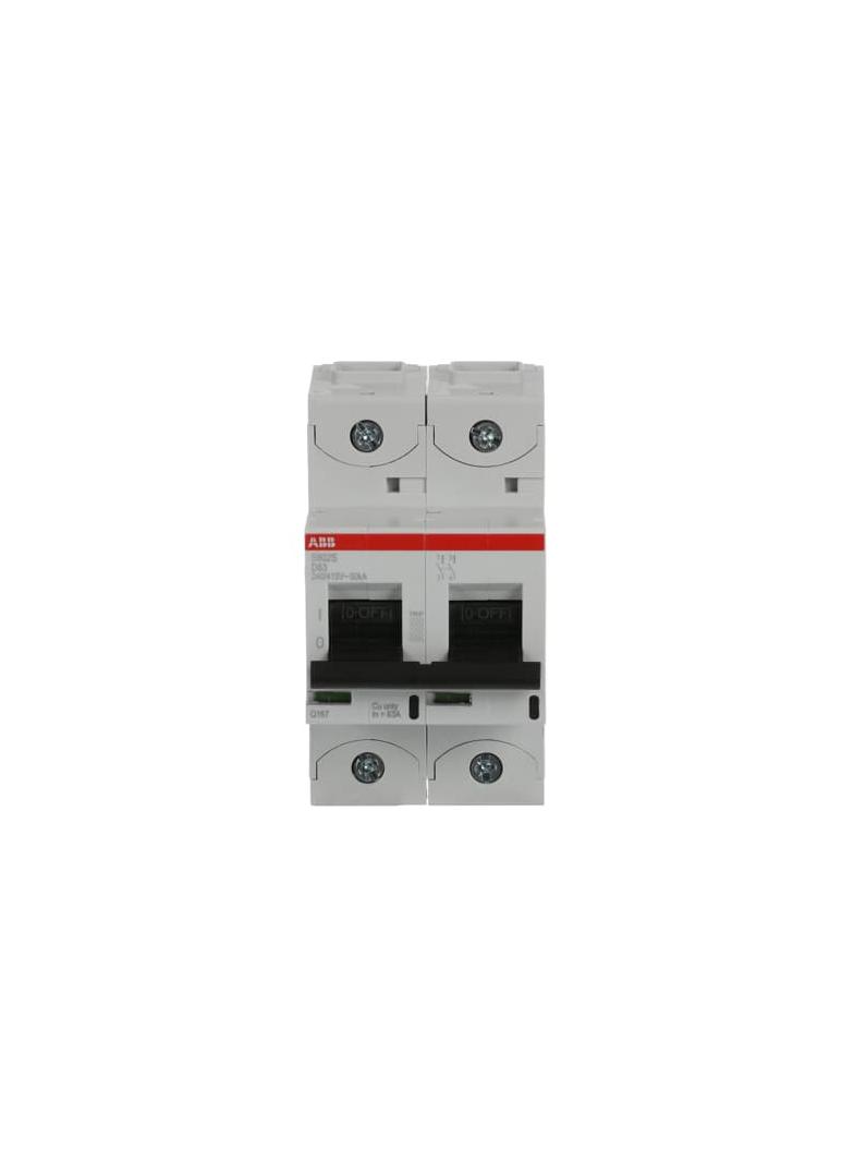 S802S-D63 Wyłącznik nadprądowy 50kA 2P D63A 2CCS862001R0631 ABB