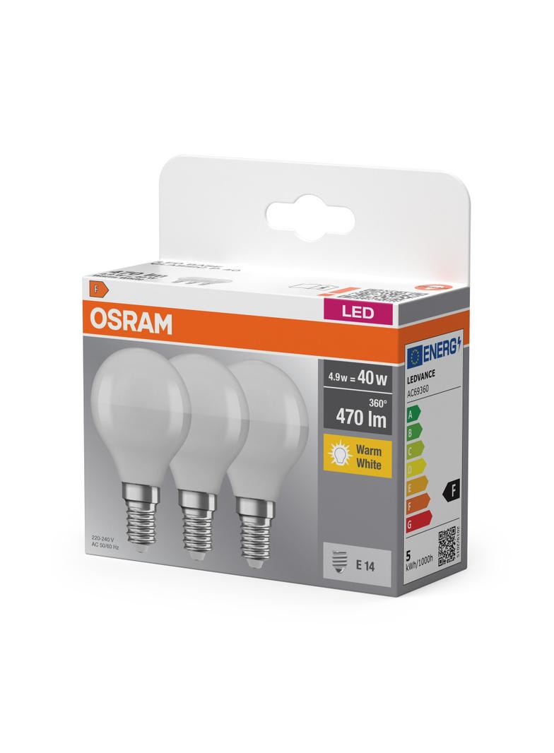 BASE CL P40 4,9W 827 230V FR E14 FS3 LEDVANCE