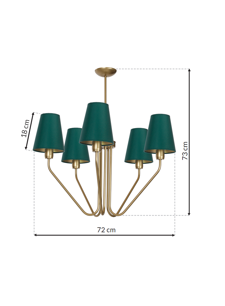 Milagro lampa wisząca/żyrandol Victoria 5xE27 MLP4908
