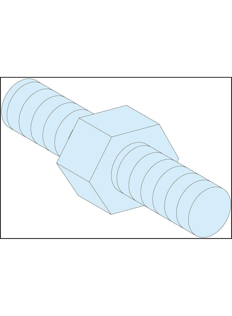 Rozdzielnice PrismaSet, przekładki sześciokątne M6 4 sztuk 9mm
