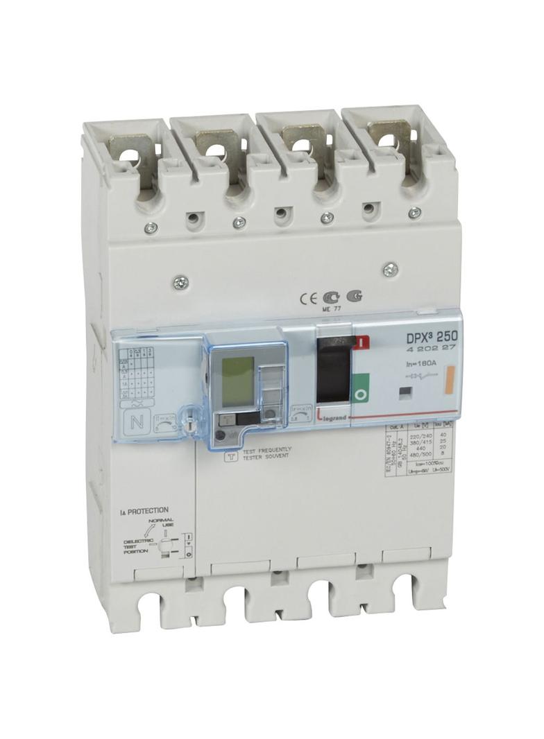 Wyłącznik DPX3 250 Z Zab. R-Pr. 4P 160A 25Ka 420227 LEGRAND