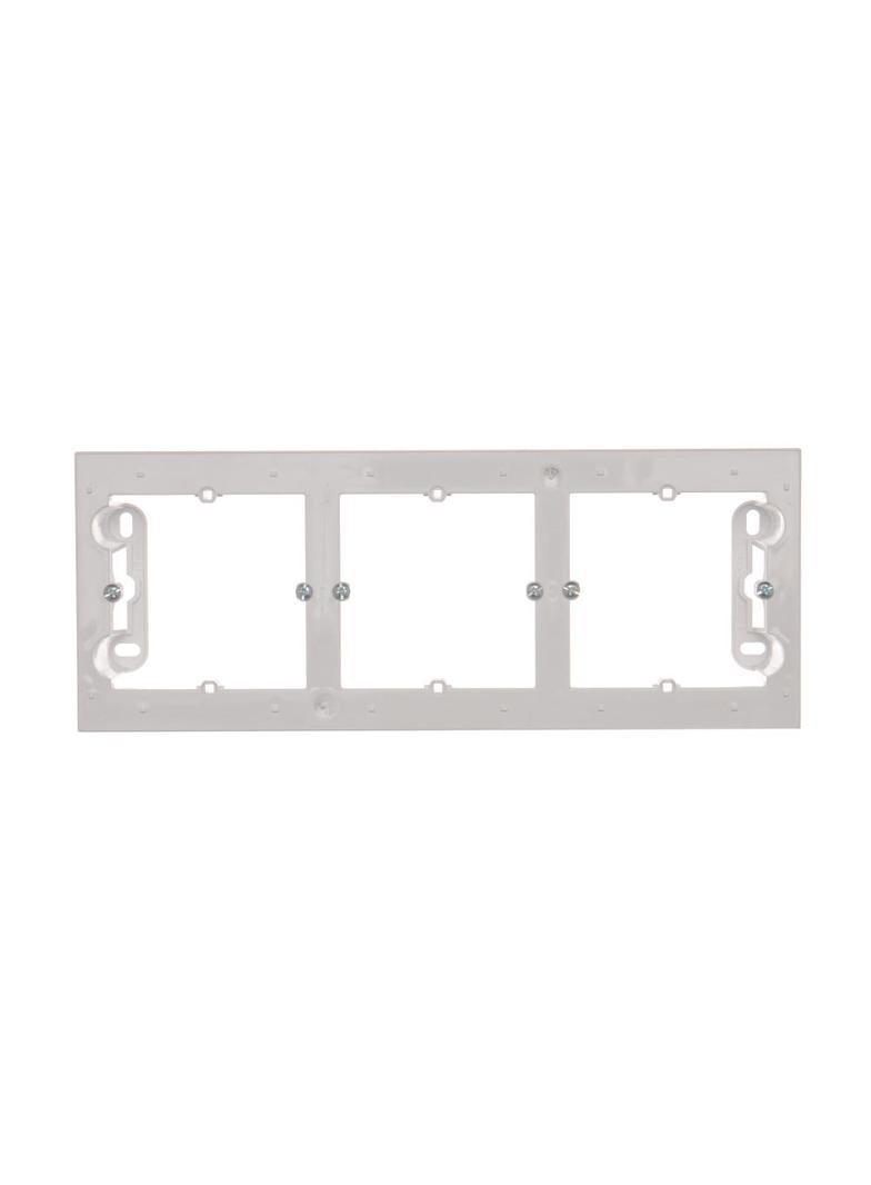 Simon 54 Premium Puszka natynkowa 3-krotna do ramek PREMIUM. Głębokość 35mm biały