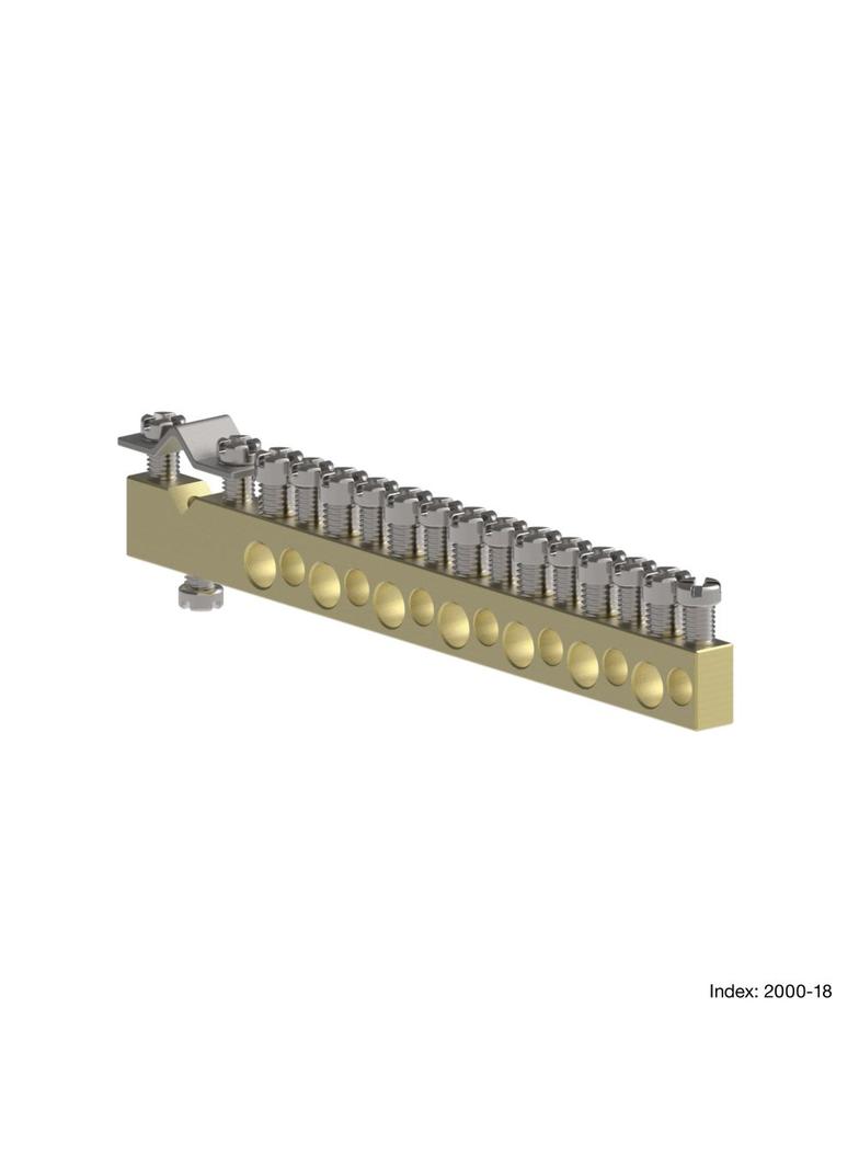 MSF Listwa zaciskowa L-15 mosiężna