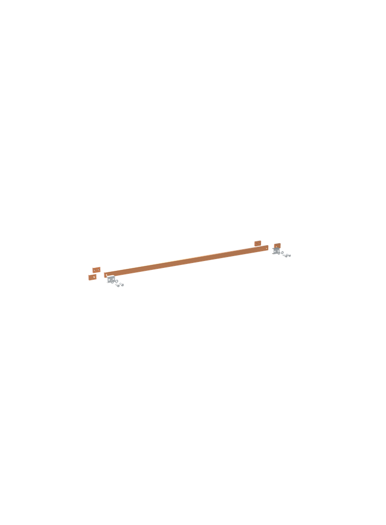 ZX2352 Szyna miedziana 30x10mm szerokość 5PW 1250mm V1, A2 (do samodzielnego montażu)