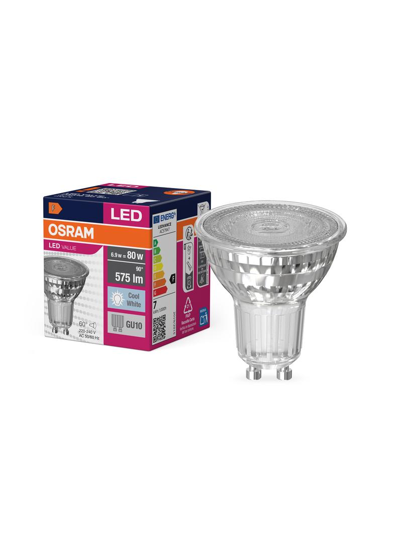 Lampa LED VALUE non-dim PAR16 80 60° 6,9W 840 GU10