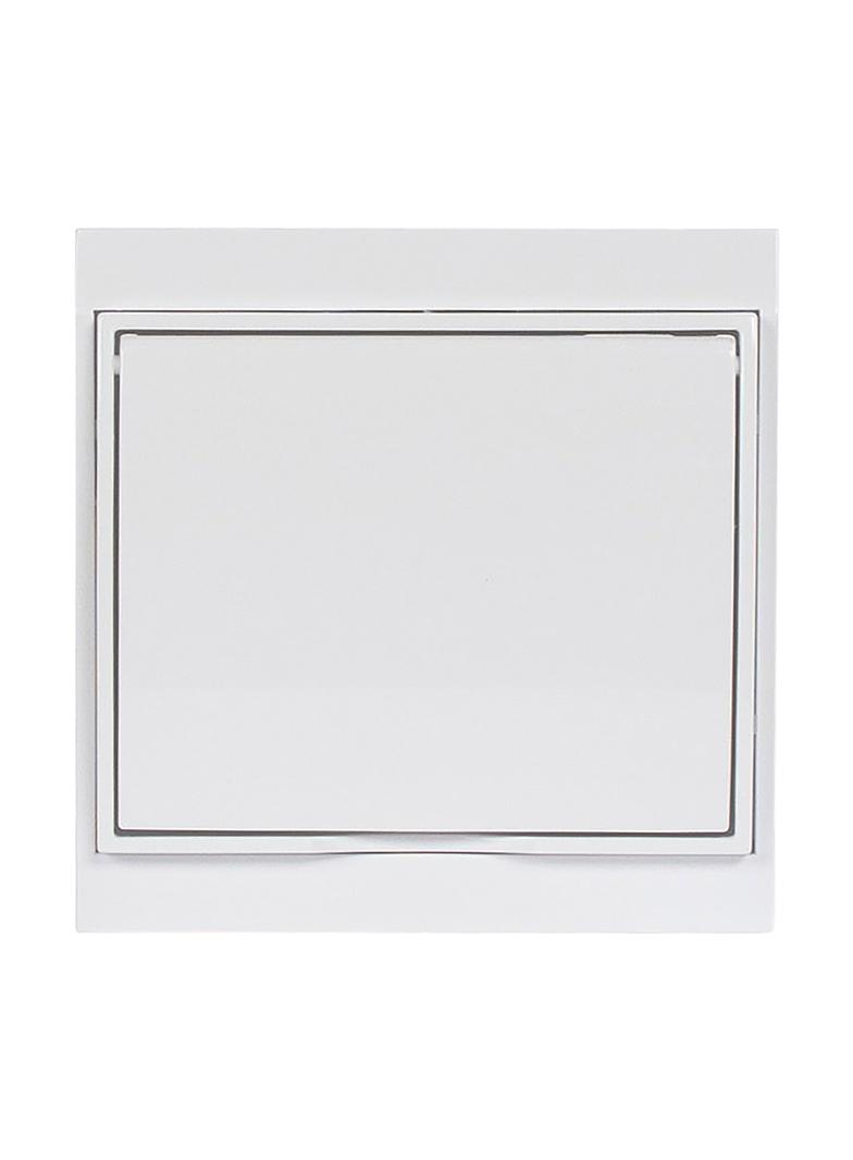 Gniazdo pojedyncze podtynkowe 2P+Z, Schuko, bryzgoszczelne z klapką Luna, 16A, 250V, PT-17LH, biały