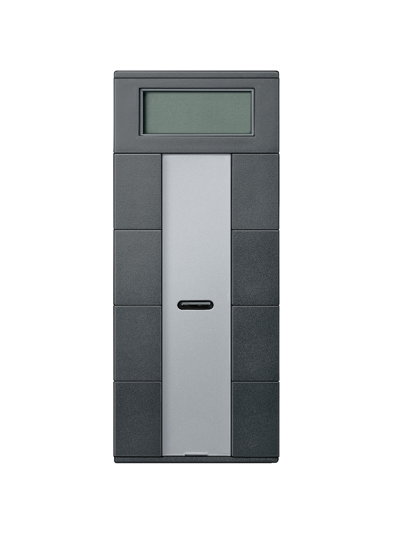 Przycisk wielofunk. poczwórny plus z regul. temp., antracyt, Sys M