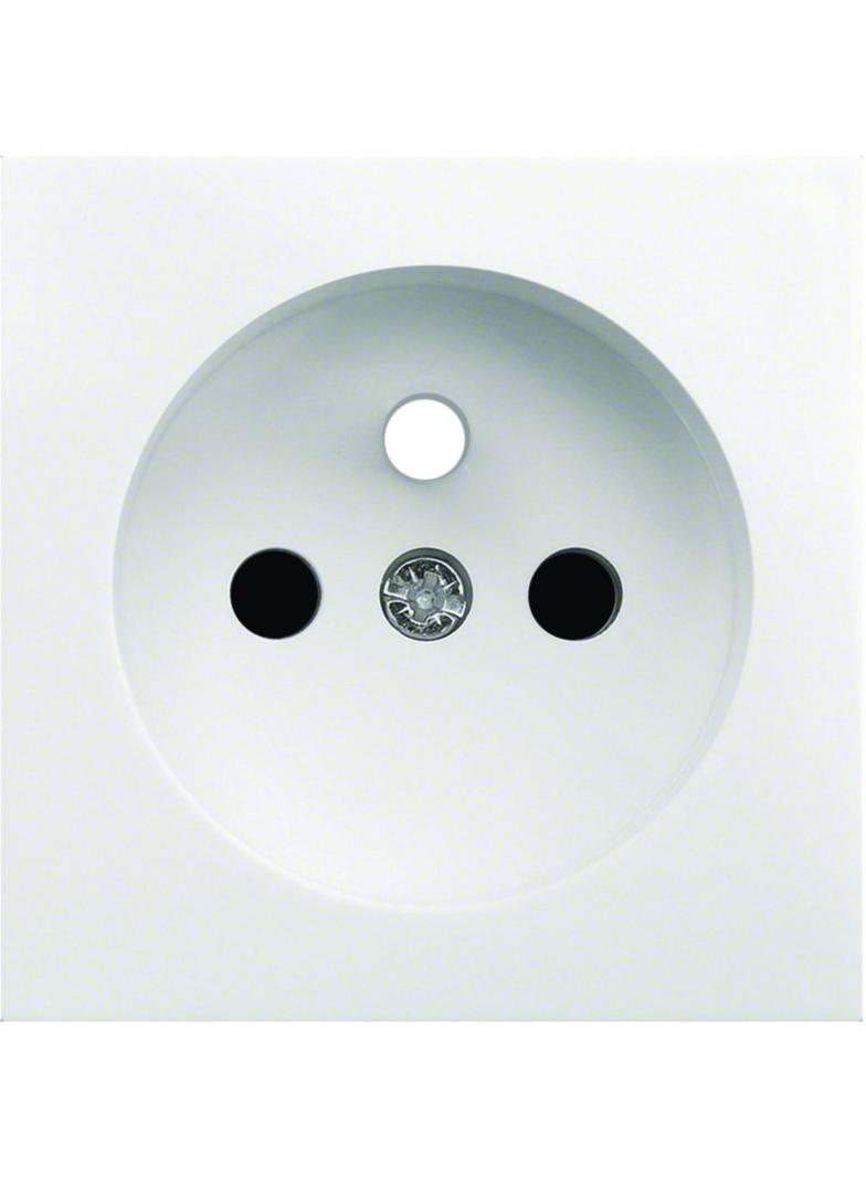 lumina Płytka czołowa do gniazda z uziemieniem, biały