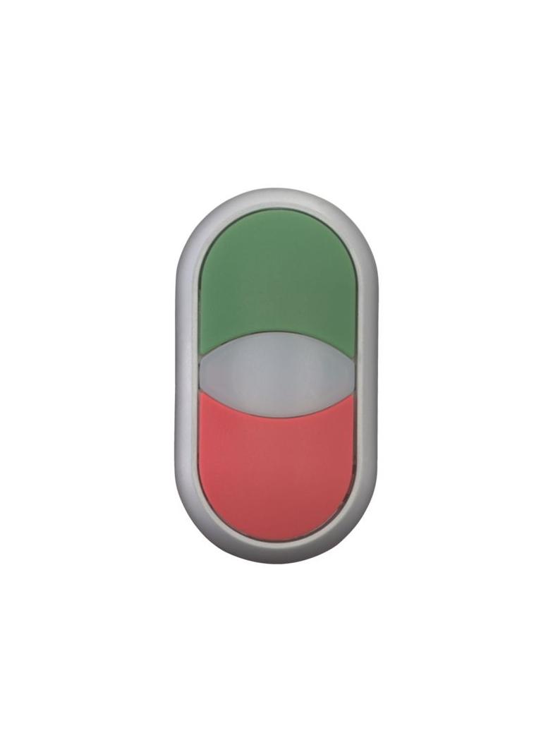 M22-DDL-GR Przycisk podwójny zielony/czerwony z samopowrotem i z możliwością podświetlenia 216698 EA