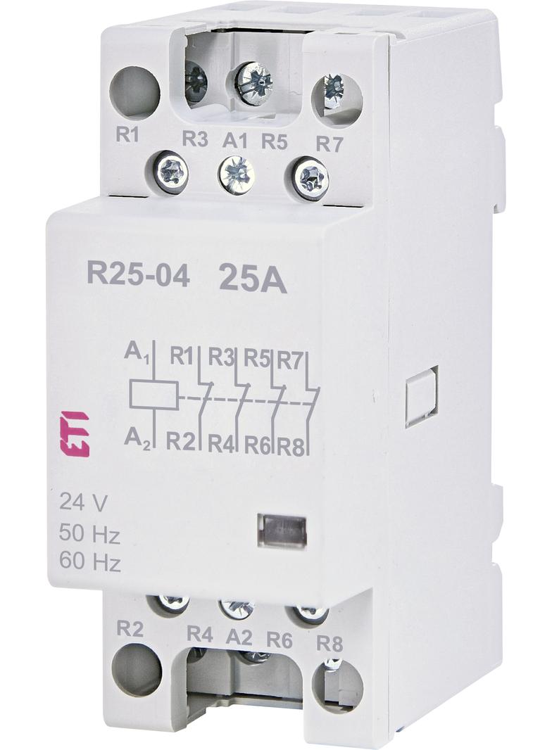 Stycznik modułowy 25A 4R 2M 4P R 25-04 24V 002462351 ETI