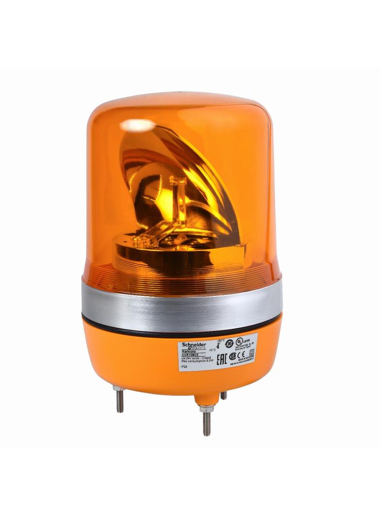 Harmony XVR Sygnalizator obrotowy 106mm pomarańczowy 24VAC/DC XVR10B05 Schneider