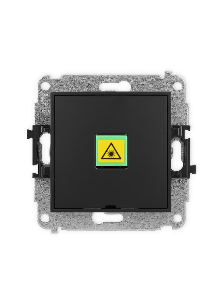 ICON Mechanizm gniazda światłowodowego/optycznego pojedynczego, bez pola opisowego czarny mat
