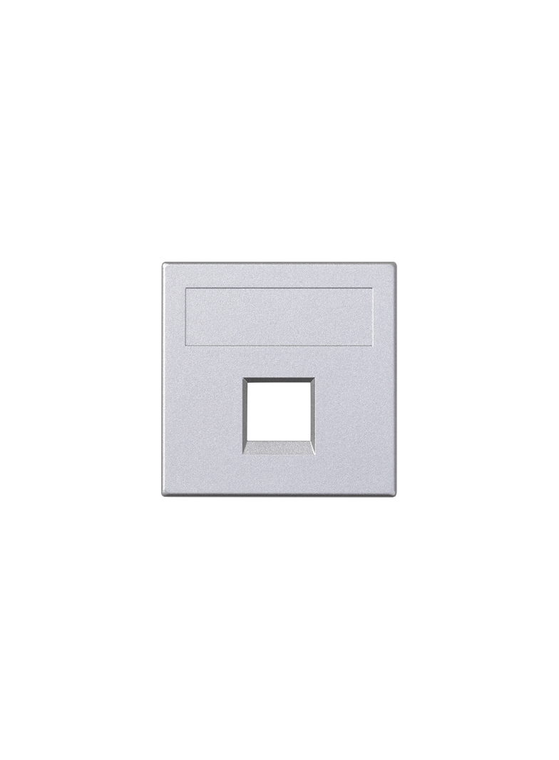 Simon Connect Płytka S500 1x RJ bez osłon Reichle de Massari (R&M) aluminium