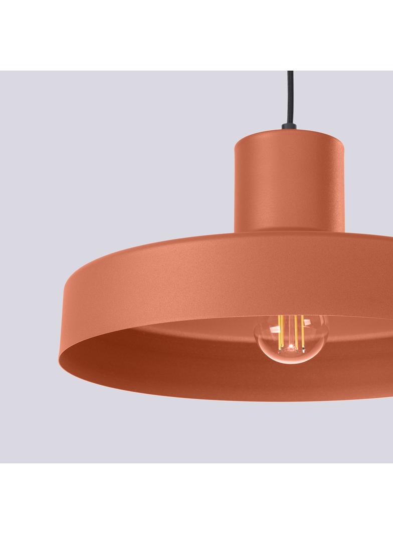 Sollux Lampa wisząca BILO ochra czerwona