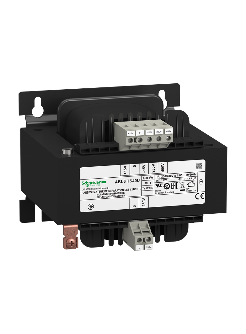 Phaseo, separacyjny transformator napięcia, wejście 230...400 V, wyjście 1 x 230 V, 400 VA