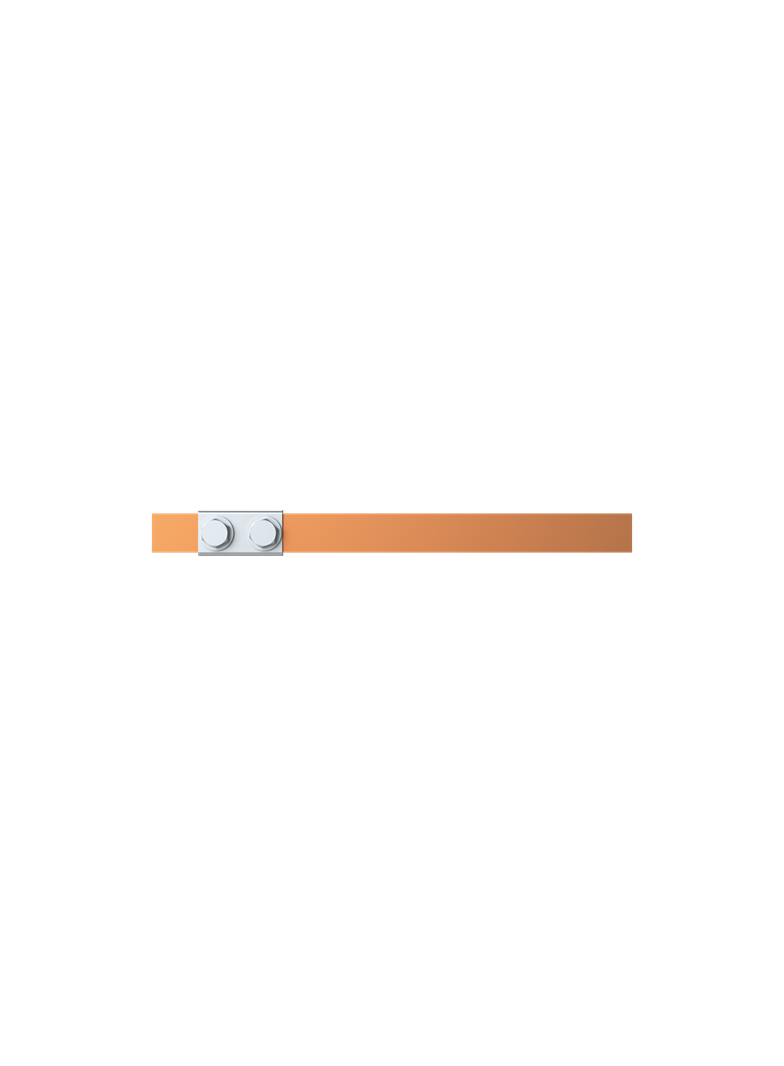 ZX2230 Szyna miedziana 20x5mm szerokość 1PW 250mm V2, A1 (do samodzielnego montażu)