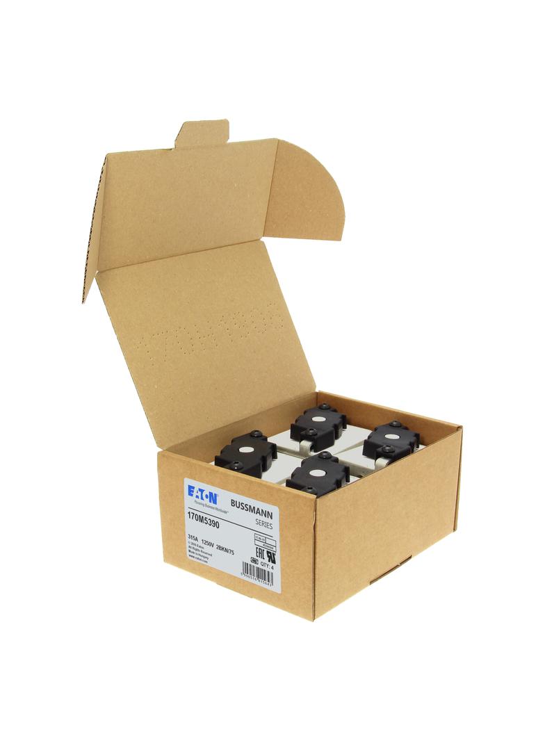FUSE 315A 1250V 2BKN/75 AR CU Wkładka szybka 315A AC 1250V rozmiar 2 61x75x77 mm aR IEC UL 170M5390