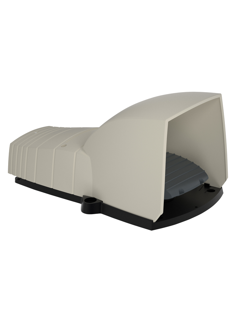 Harmony XPE Łącznik nożny pojedynczy z osłoną szary 1NC + 1NO plastikowy XPEG510