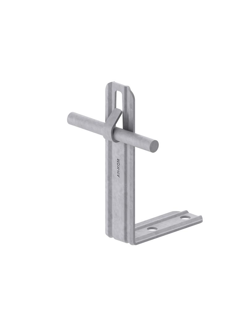 Uchwyt kątowy prosty Hd=105m Z-zagięcie /OG/ TYP AN-11/OG/-N1