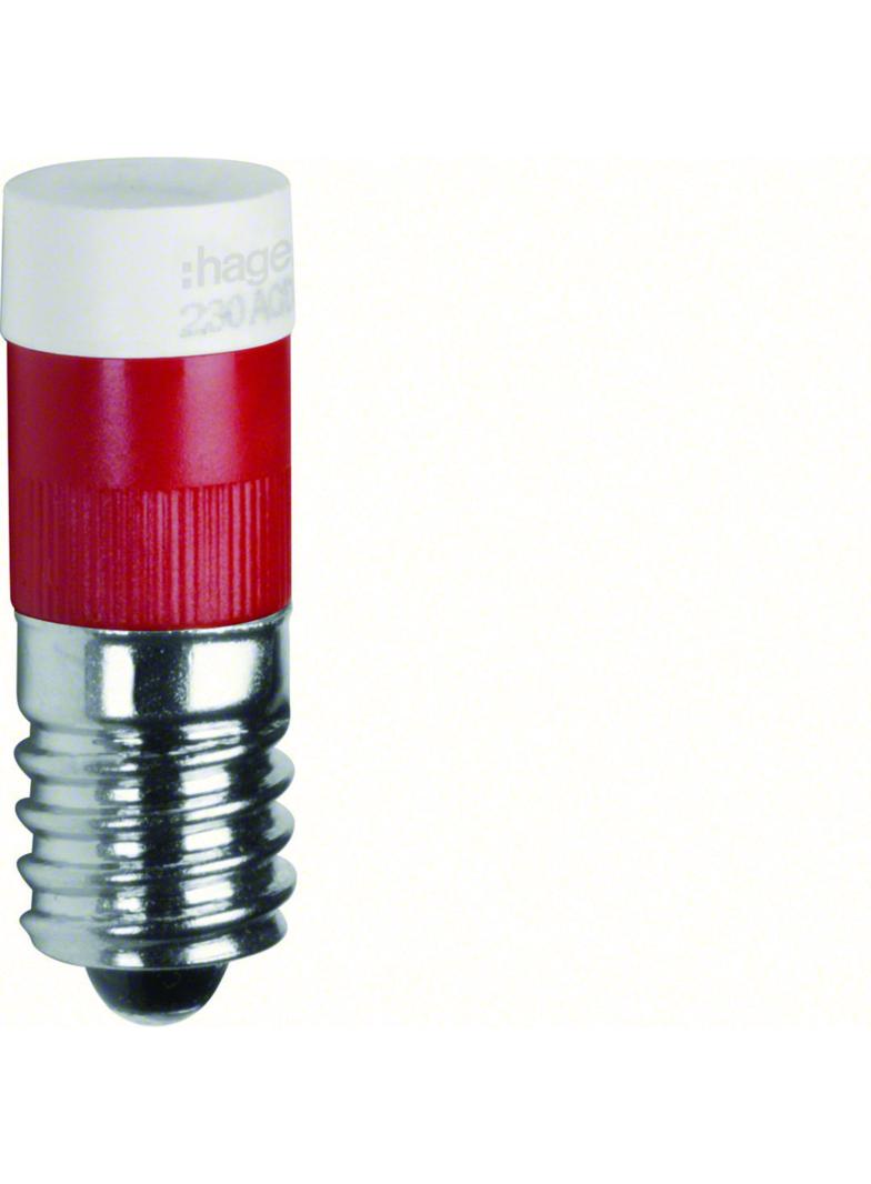 Żarówka LED E10 czerwony Berker 167801 WDA2727R HAGER