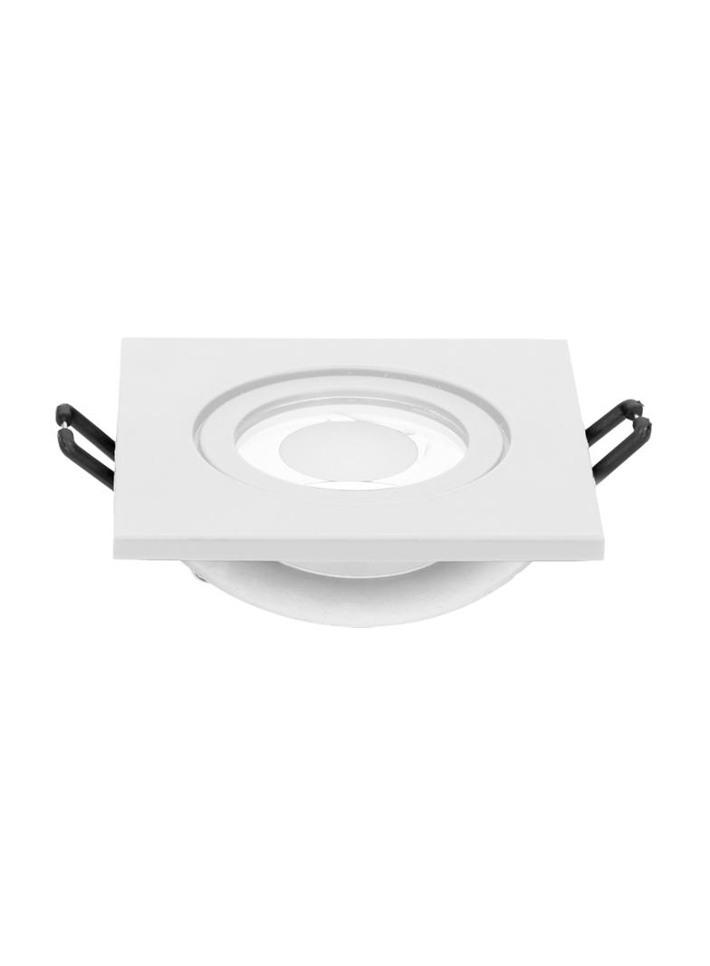 DARI S ramka dekoracyjna oprawy punktowej, MR16/GU10 max 50W, kwadrat, biała IP44 AD-OD-6171/W ORNO