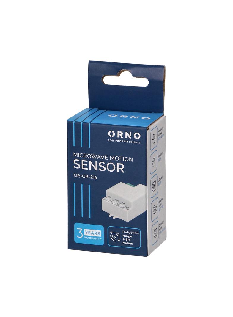 Czujnik ruchu mikrofalowy mini 5.8GHz OR-CR-214 ORNO