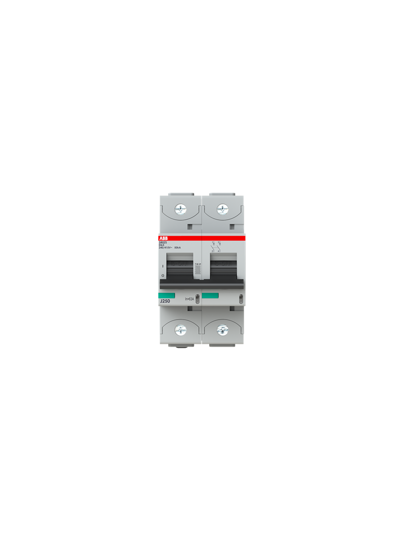 S802S-D63 Wyłącznik nadprądowy 50kA 2P D63A 2CCS862001R0631 ABB