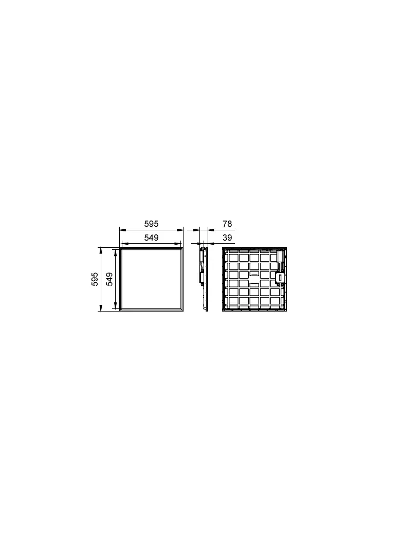 Panel LED Coreline RC132V G6 48S/940 PSD W60L60 OC IP65 PHILIPS