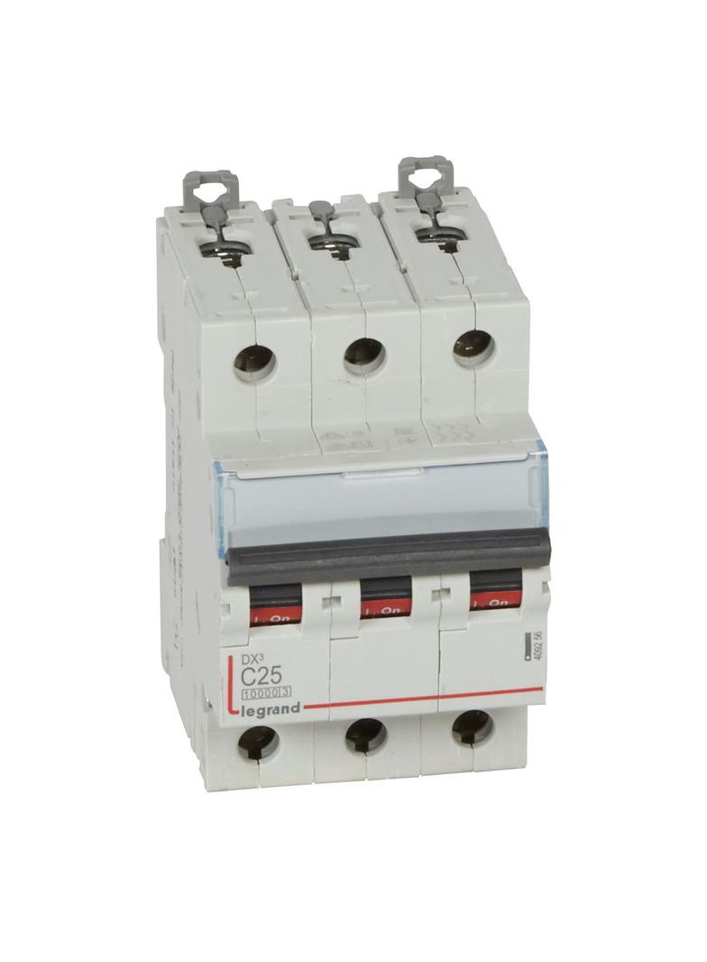 WYŁĄCZNIK NADPRĄDOWY S 313 3P C 25A 10000A SERII DX3, Legrand