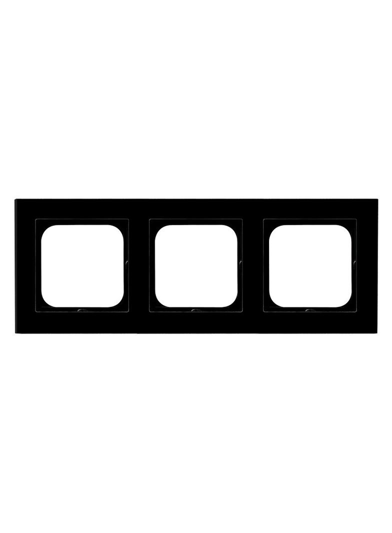 SONATA Ramka potrójna - kolor czarne szkło R-3RG/32