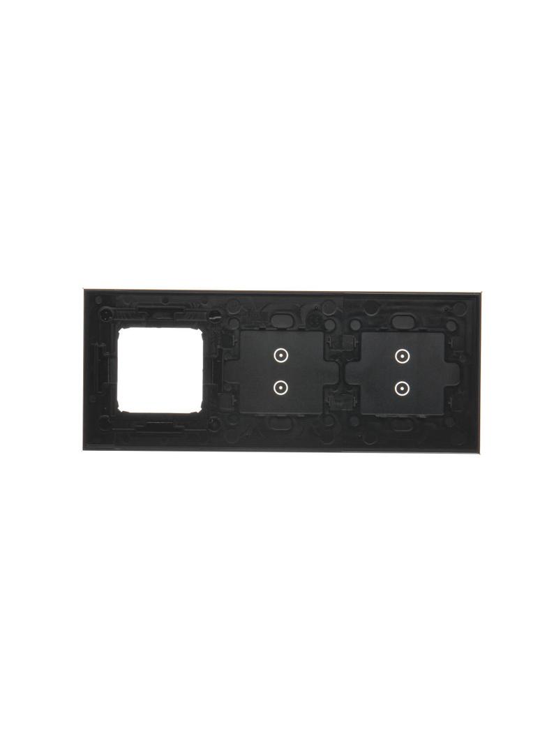 Simon 54 Touch Panel dotykowy S54 Touch 3 moduły 2 pola dotykowe pionowe + 2 pola dotykowe pionowe + 1 otwór na osprzęt S54 zastygła lawa DSTR3330/73 KONTAKT