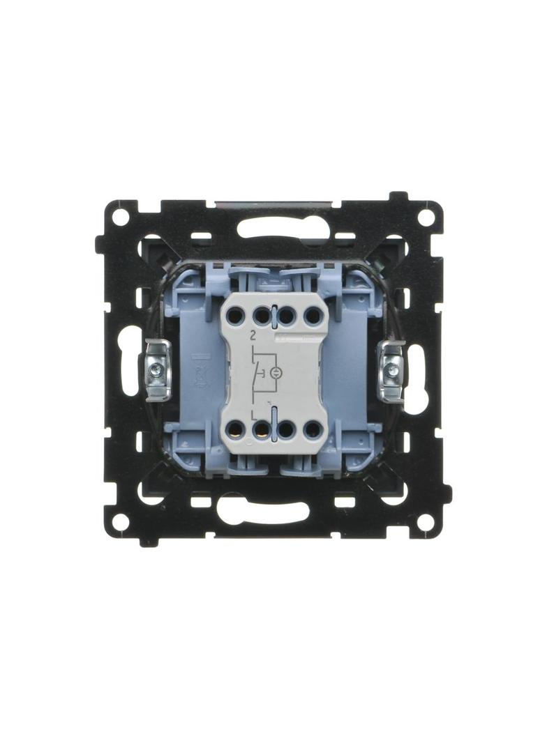 Simon 55 Przycisk zwierny /dzwonek/ z podświetleniem LED szybkozłączka Grafitowy mat