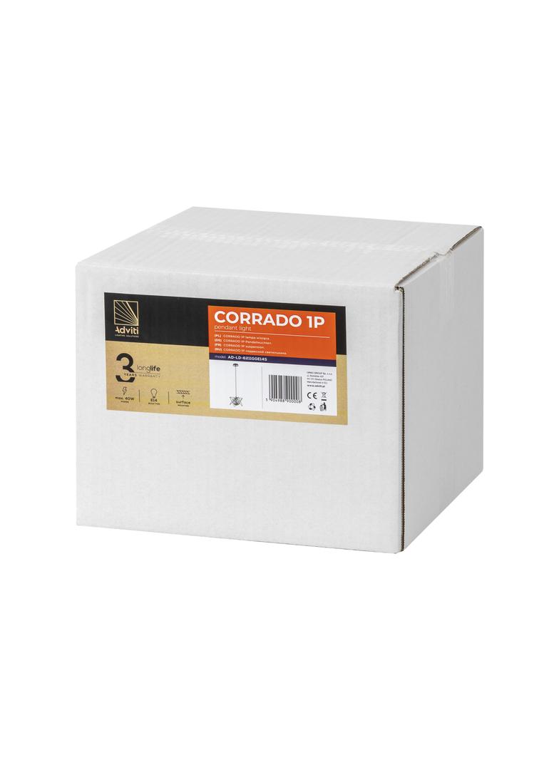 Corrado 1P E14 lampa wisząca max. 40W chrom AD-LD-6211GGE14S ORNO