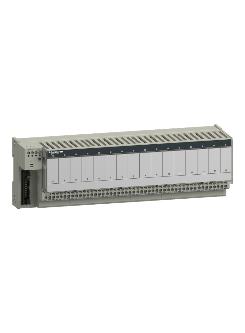 Modicon ABE7 podbaza do elektromechanicznych przekaźników 16 kanałów przekaźnik 12.5mm ABE7R16T330 S