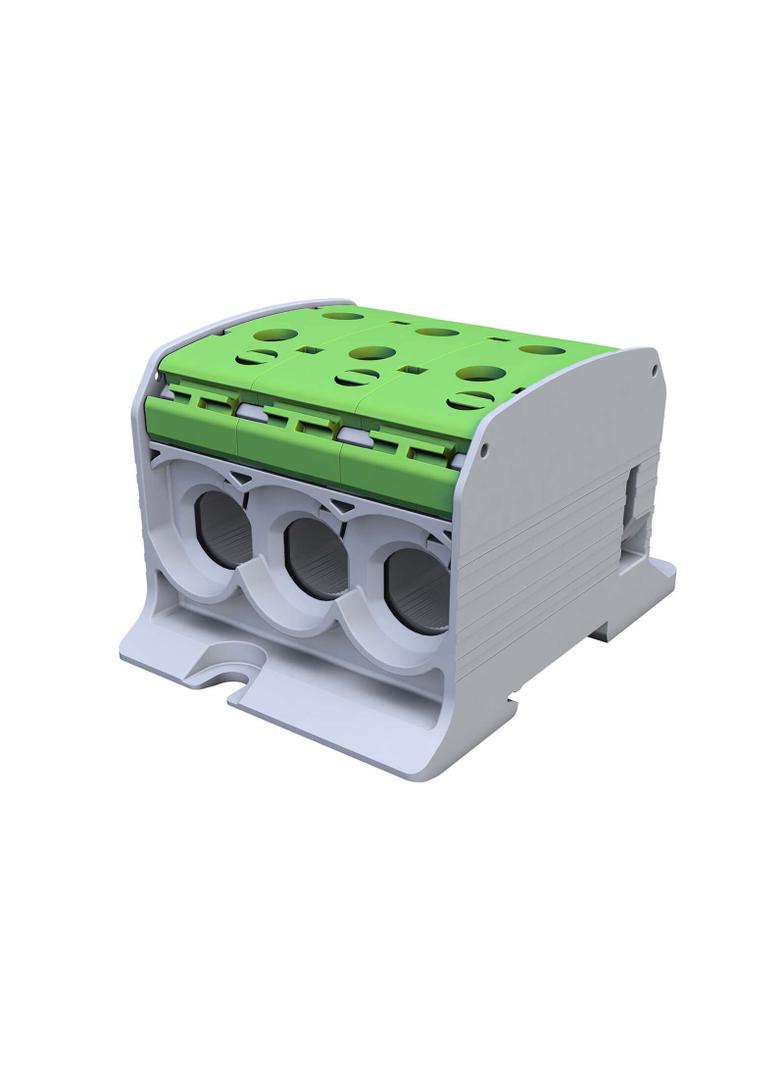 STB 95-3 Złączka szynowa gwintowa Al/Cu 87560 SIMBLOCK zielony