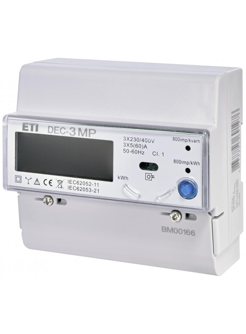 Wskaźniki zużycia energii 3-fazowy z analizą parametrów sieci DEC-3MP 004804062 ETI