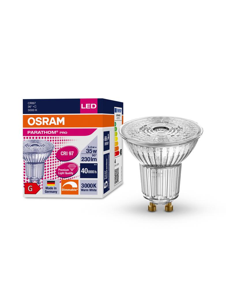 Lampa LED PARATHOM PRO DIM PAR16 35 36° 3,4W 930 GU10