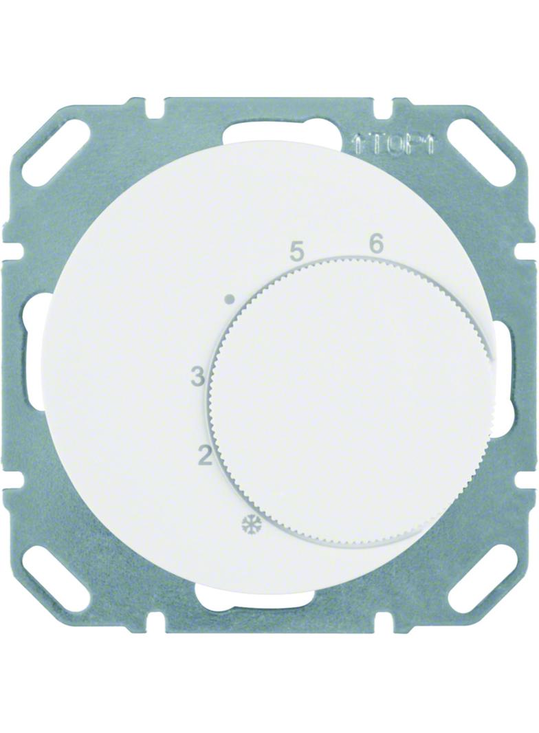 BERKER R.1/R.3 Regulator temperatury pomieszczenia z stykiem zmiennym i elementem centralnym biały 2
