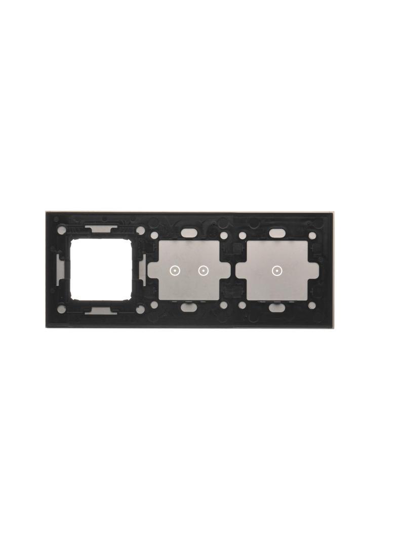 Simon 54 Touch Panel dotykowy S54 Touch 3 moduły 1 pole dotykowe + 2 pola dotykowe poziome + 1 otwór na osprzęt S54 burzowa chmura DSTR3120/72 KONTAKT