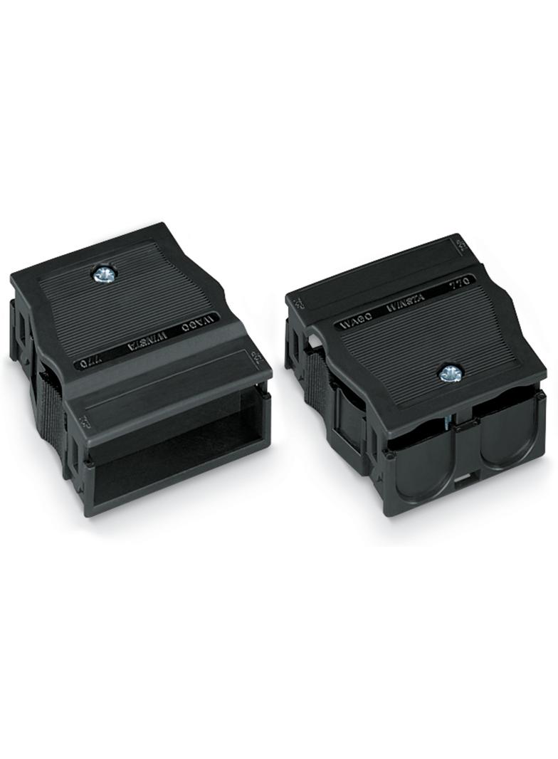 obudowa odciążająca przewody 4-torowa czarna