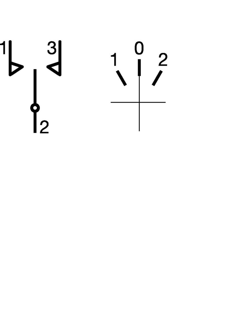 Przełącznik obrotowy 1P I-O-II 20A 400V SK600 HAGER