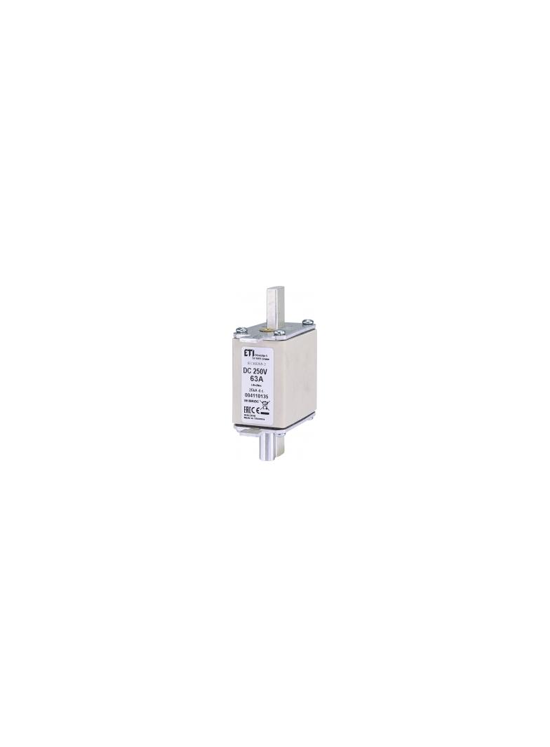 Wkładka topikowa NH DC z wybijakiem NH00 K 63A 250V DC 004110135 ETI