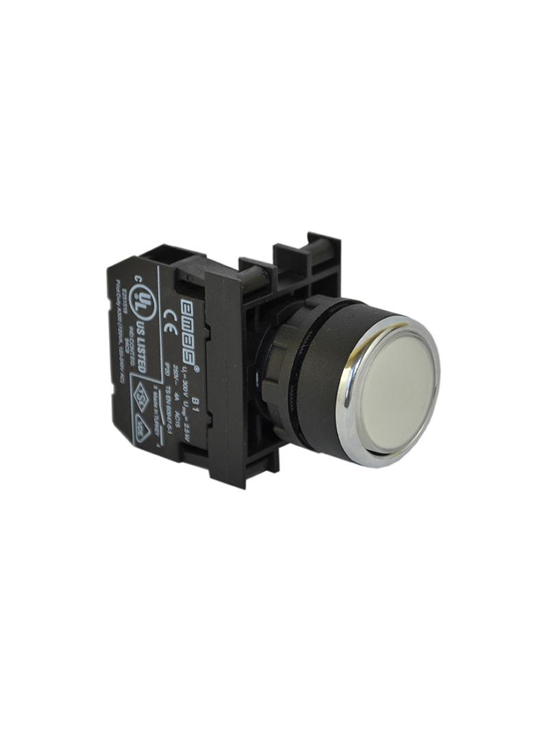 Przycisk kryty 1NO biały