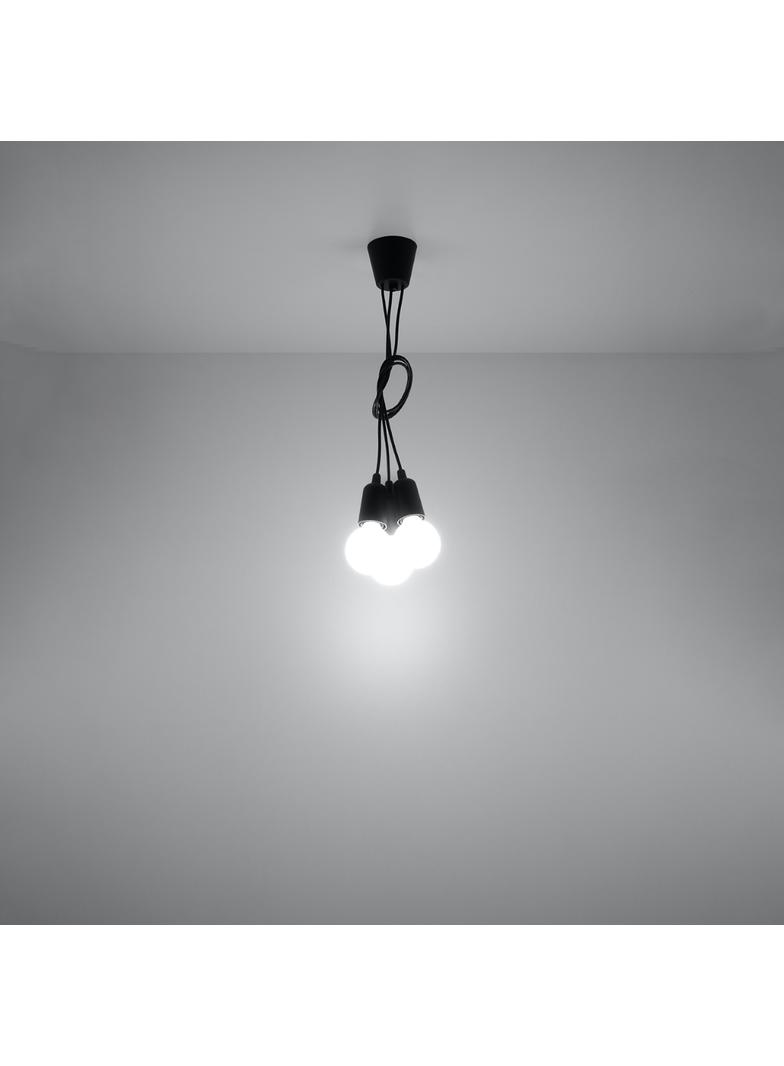 Sollux Lampa wisząca DIEGO 3 czarna SL.0573
