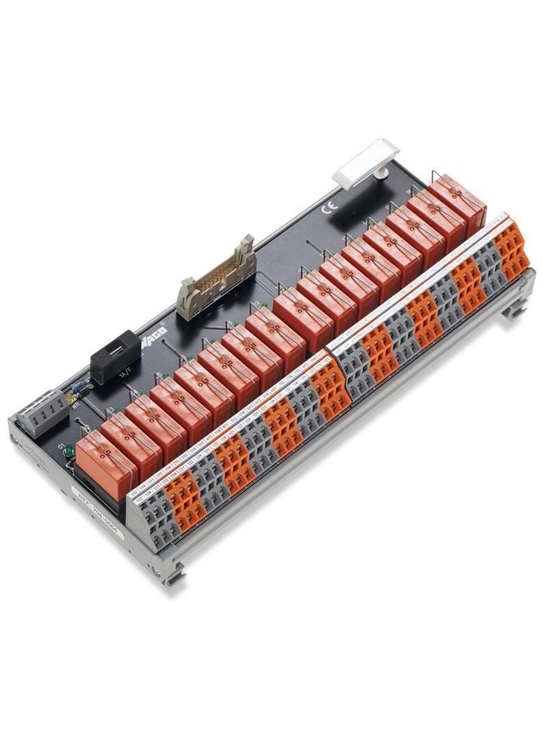 moduł przekaźnikowy wyjściowy z 16 przekaźnikami 24V DC 2z WAGO