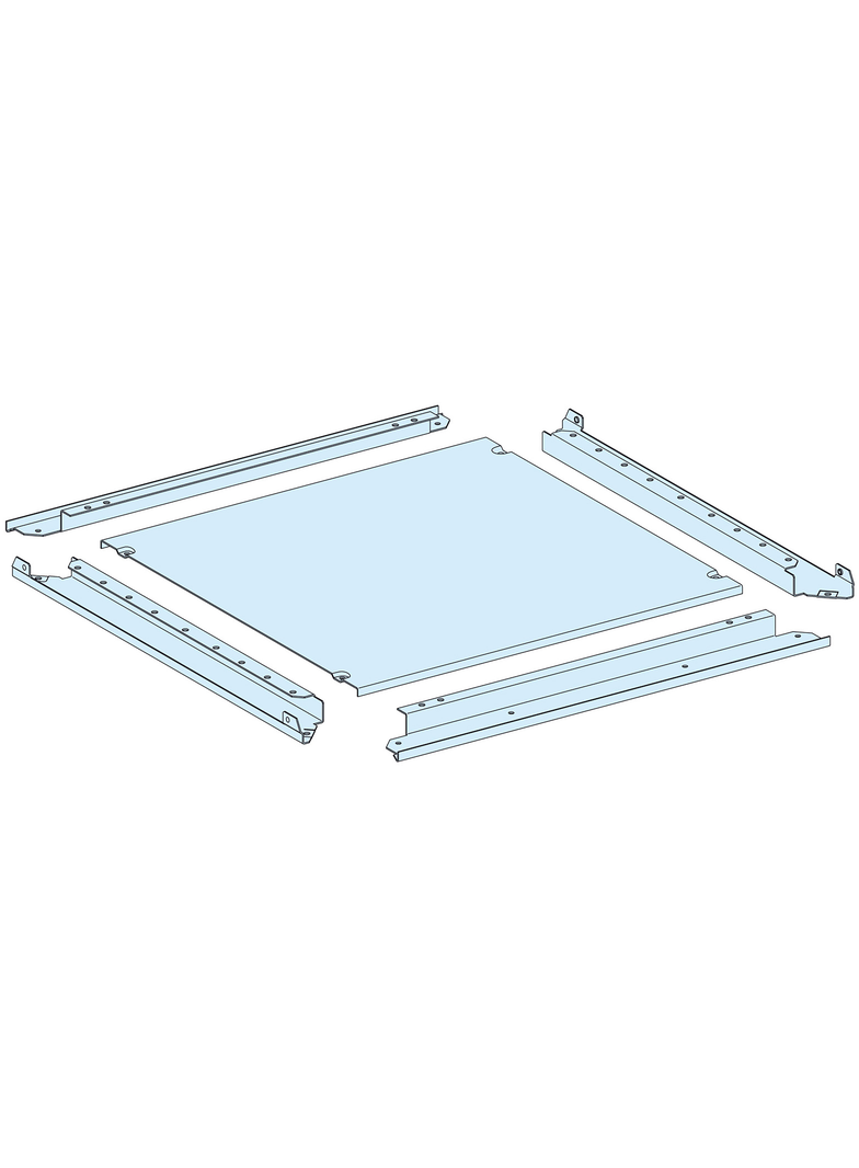 Rozdzielnice PrismaSet płyta dławicowa pełna IP55 650x400mm LVS08486 Schneider